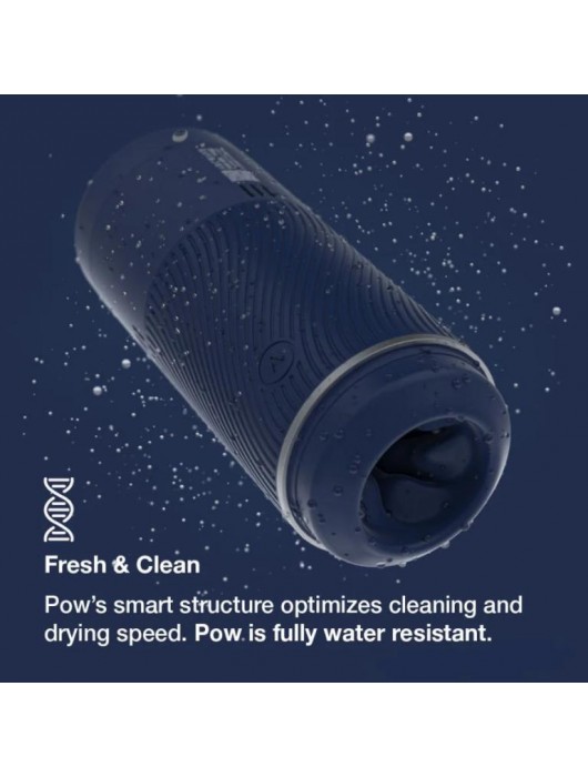 Синий мастурбатор с контролем всасывания Arcwave Pow Stroker - Arcwave - в Саранске купить с доставкой