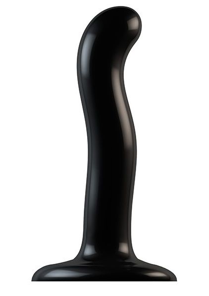 Черный фаллоимитатор-насадка Strap-On-Me P G spot Dildo size S - 16,4 см. - Strap-on-me - купить с доставкой в Саранске