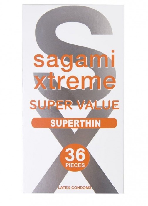 Ультратонкие презервативы Sagami Xtreme Superthin - 36 шт. - Sagami - купить с доставкой в Саранске