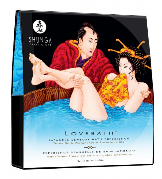 Соль для ванны Lovebath Ocean temptation, превращающая воду в гель - 650 гр. - Shunga - купить с доставкой в Саранске