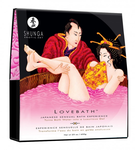 Соль для ванны Lovebath Dragon Fruit, превращающая воду в гель - 650 гр. - Shunga - купить с доставкой в Саранске