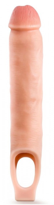 Телесная насадка-удлинитель 11.5 Inch Silicone Cock Sheath Penis Extender - 29,2 см. - Blush Novelties - в Саранске купить с доставкой