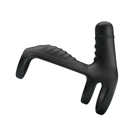 Черная вибронасадка на пенис Vibrating Penis Sling - Baile - в Саранске купить с доставкой
