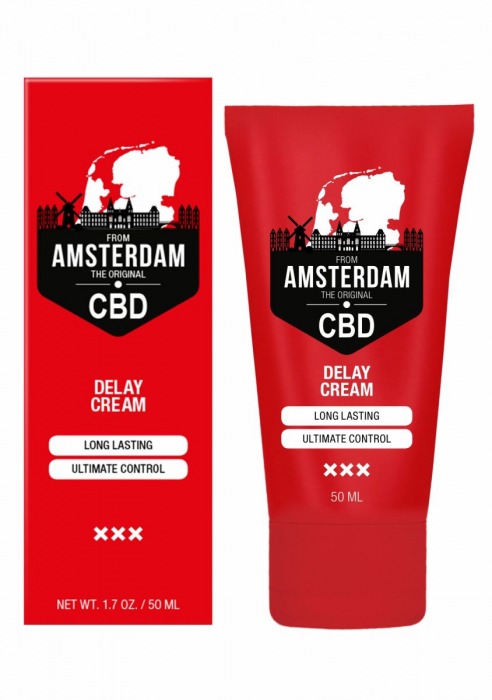 Крем-пролонгатор CBD from Amsterdam Delay Cream - 50 мл. - Shots Media BV - купить с доставкой в Саранске