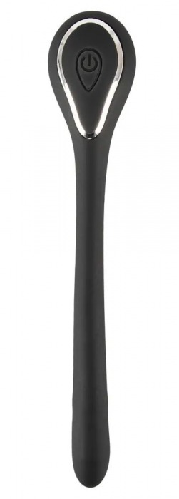 Черный гибкий уретральный стимулятор с вибрацией Vibrating Bendable Dilator - 13,5 см. - Orion - купить с доставкой в Саранске