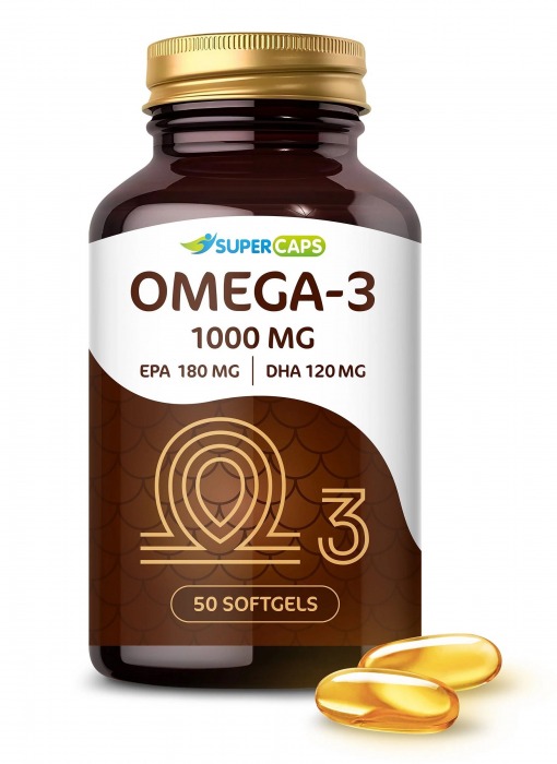 Пищевая добавка SuperCaps OMEGA-3 - 50 капсул (1000 мг) - SuperCaps - купить с доставкой в Саранске