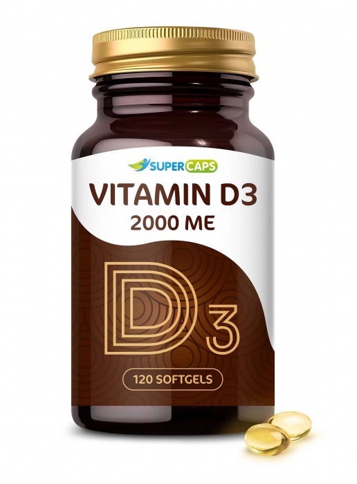 Пищевая добавка SuperCaps VITAMIN D3 2000 ME - 120 капсул - SuperCaps - купить с доставкой в Саранске