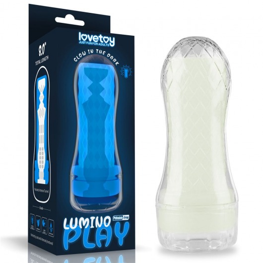 Светящийся в темноте мастурбатор Lumino Play Masturbator Pocketed - Lovetoy - в Саранске купить с доставкой