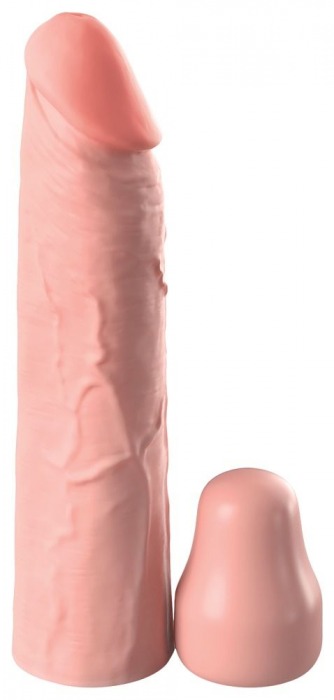 Телесная насадка-удлинитель 1 Inch Silicone X-tension - 17,8 см. - Pipedream - в Саранске купить с доставкой