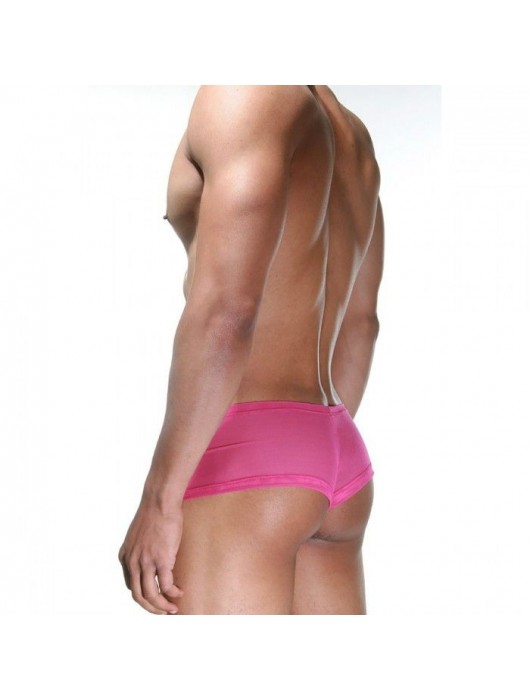 Розовые трусы-хипсы с черной сетчатой вставкой - La Blinque купить с доставкой