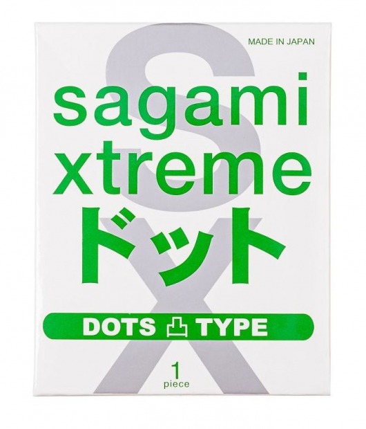 Презерватив Sagami Xtreme Type-E с точками - 1 шт. - Sagami - купить с доставкой в Саранске