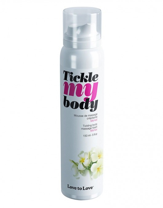 Массажная хрустящая пенка Tickle My Body Monoi с ароматом моной - 150 мл. - Love to Love - купить с доставкой в Саранске