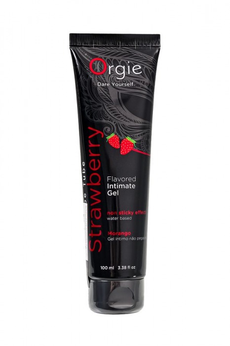 Интимный гель на водной основе Lube Tube Strawberry с клубничным вкусом - 100 мл. - ORGIE - купить с доставкой в Саранске