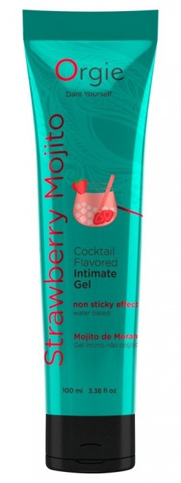 Съедобный интимный гель Orgie Lube Tube Cocktail Strawberry Mojito - 100 мл. - ORGIE - купить с доставкой в Саранске