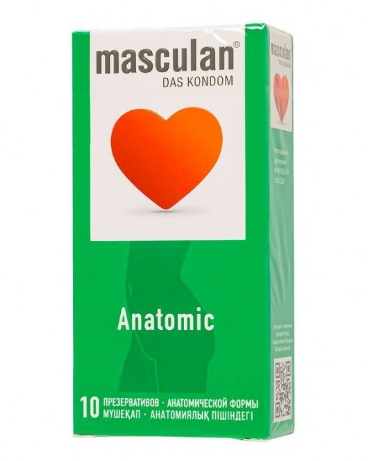 Презервативы анатомической формы Masculan Anatomic - 10 шт. - Masculan - купить с доставкой в Саранске