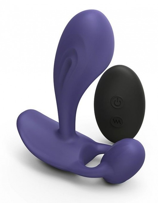 Темно-синий вибромассажер Witty P G Vibrator with Remote Control - Love to Love - в Саранске купить с доставкой