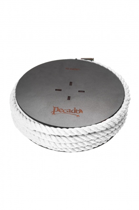 Белая веревка для шибари на катушке - 10 м. - Pecado - купить с доставкой в Саранске