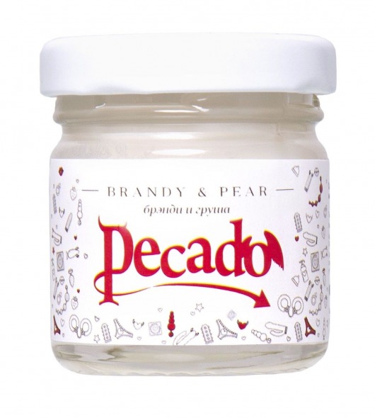 Массажная свеча Brandy   Pear - 35 мл. - Pecado - купить с доставкой в Саранске