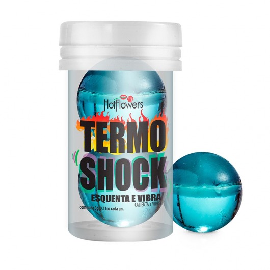 Интимный гель Termo Shock Hot Ball с разогревающе-покалывающим эффектом (2 шарика по 3 гр.) - HotFlowers - купить с доставкой в Саранске