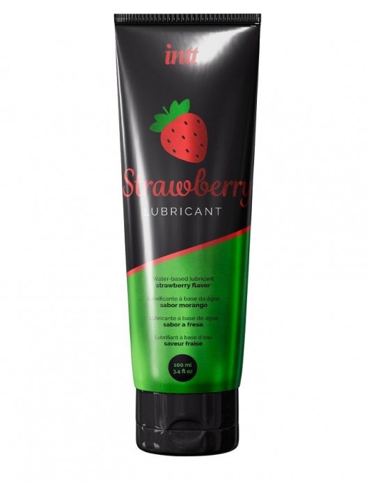 Смазка на водной основе с ароматом клубники Strawberry Lubricant - 100 мл. - INTT - купить с доставкой в Саранске