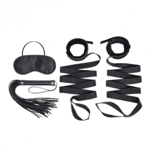 Эротический набор 4PC Bondage Bed Strap   Flogger Kit - Lux Fetish - купить с доставкой в Саранске