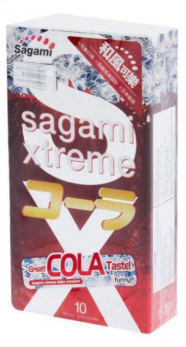 Ароматизированные презервативы Sagami Xtreme COLA - 10 шт. - Sagami - купить с доставкой в Саранске