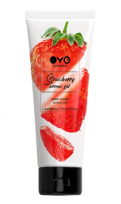 Лубрикант на водной основе OYO Aroma Gel Strawberry с ароматом клубники - 75 мл. - OYO - купить с доставкой в Саранске