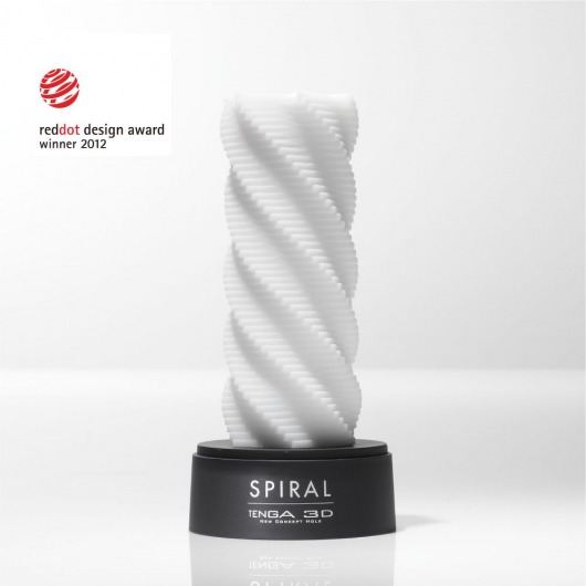 Белый 3D мастурбатор SPIRAL - Tenga - в Саранске купить с доставкой