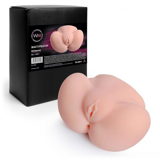 Реалистичный мастурбатор с двумя функциональными отверстиями - Erowoman-Eroman - в Саранске купить с доставкой