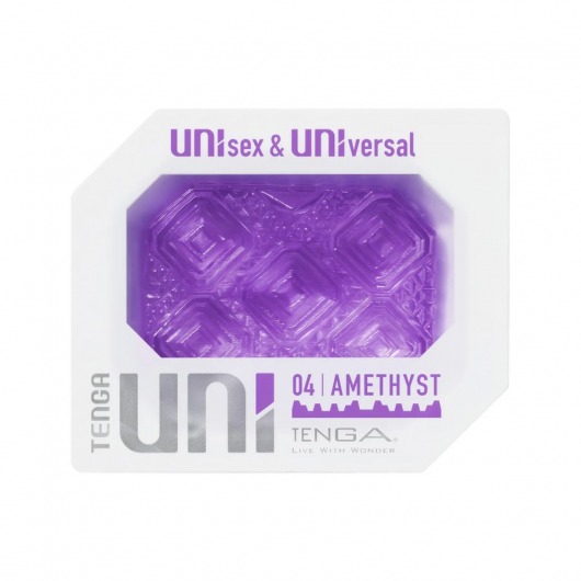 Фиолетовый мастурбатор-стимулятор Tenga Uni Amethyst - Tenga - в Саранске купить с доставкой