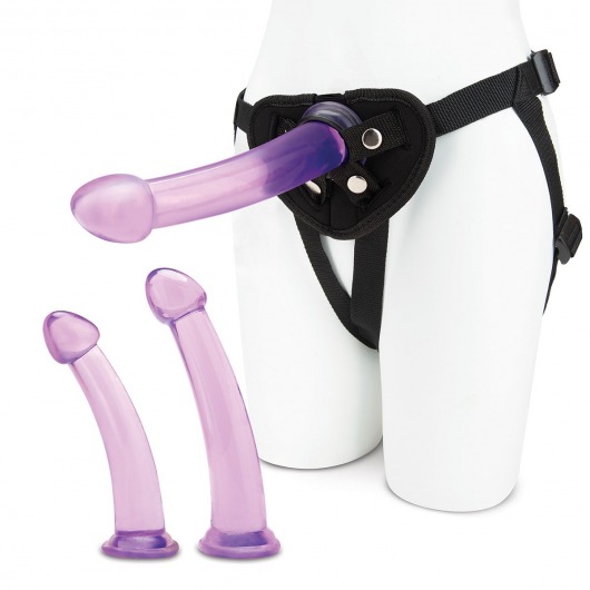 Тренировочный набор с тремя насадками Pegging Training Set - Lux Fetish - купить с доставкой в Саранске