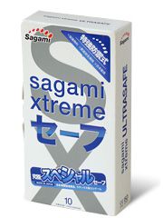 Презервативы Sagami Xtreme Ultrasafe с двойным количеством смазки - 10 шт. - Sagami - купить с доставкой в Саранске