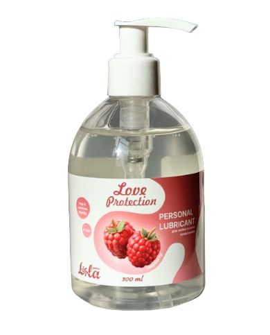 Лубрикант на водной основе Love Protection Raspberry с ароматом малины - 300 мл. - Lola Games - купить с доставкой в Саранске