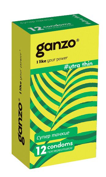 Ультратонкие презервативы Ganzo Ultra thin - 12 шт. - Ganzo - купить с доставкой в Саранске