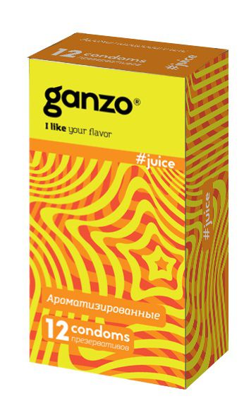 Ароматизированные презервативы Ganzo Juice - 12 шт. - Ganzo - купить с доставкой в Саранске