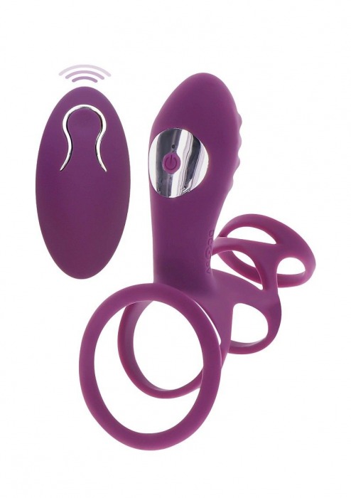 Фиолетовая эрекционная вибронасадка Halo Halo C-Ring Sleeve - Toy Joy - в Саранске купить с доставкой
