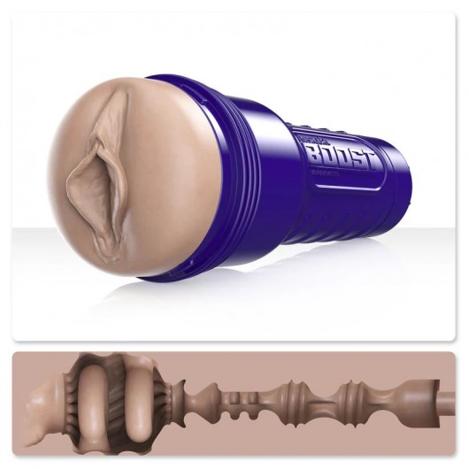 Телесный мастурбатор-вагина Fleshlight Boost Bang - Fleshlight - в Саранске купить с доставкой
