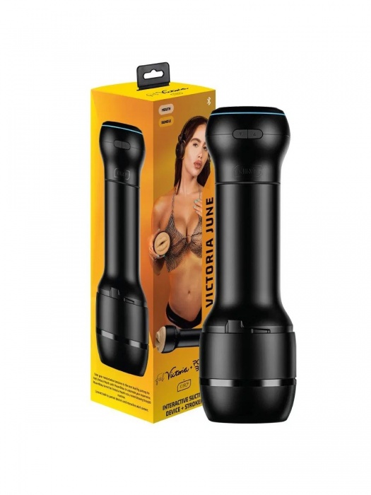 Мастурбатор-ротик с интерактивной насадкой PowerBlow   FeelVictoria Mouth - Kiiroo - в Саранске купить с доставкой