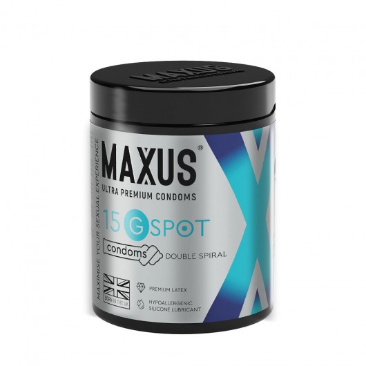 Гладкие презервативы Maxus G spot с двойной спиралью - 15 шт. - Maxus - купить с доставкой в Саранске