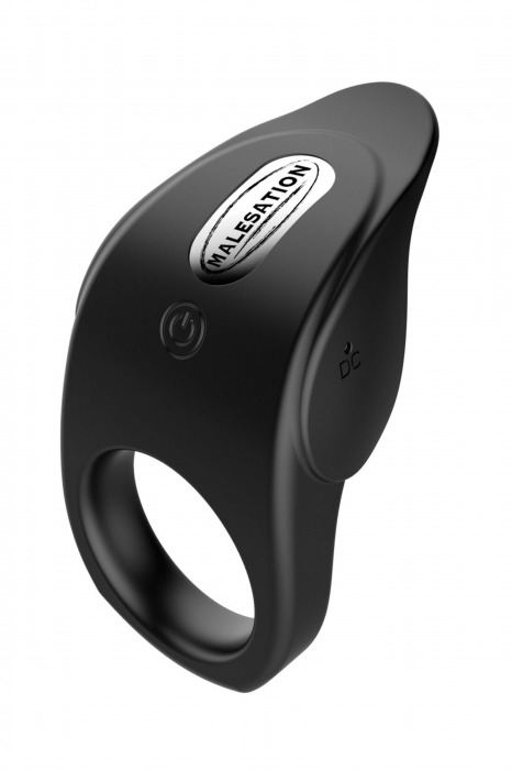 Черное эрекционное виброкольцо Vibro Lust Ring - MALESATION - в Саранске купить с доставкой