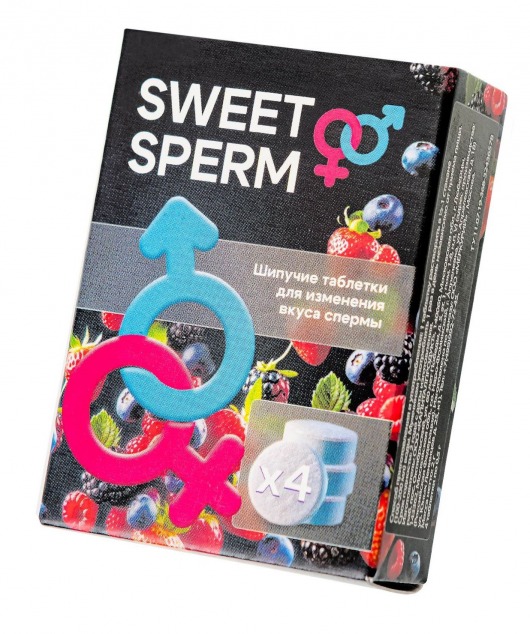 Шипучие таблетки для мужчин Sweet Sperm для изменения вкуса спермы (4 шт. по 0,5 гр.) - Капиталпродукт - купить с доставкой в Саранске