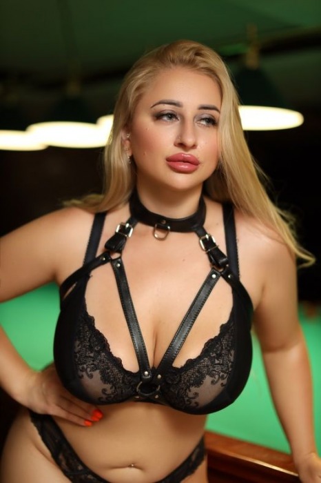 Черная кожаная сбруя с ошейником plus size из нежной кожи - БДСМ Арсенал - купить с доставкой в Саранске