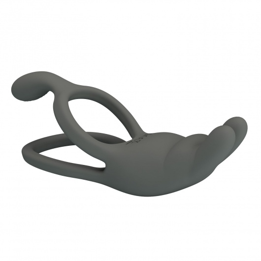 Серое эрекционное виброкольцо Dwayne - Baile - в Саранске купить с доставкой