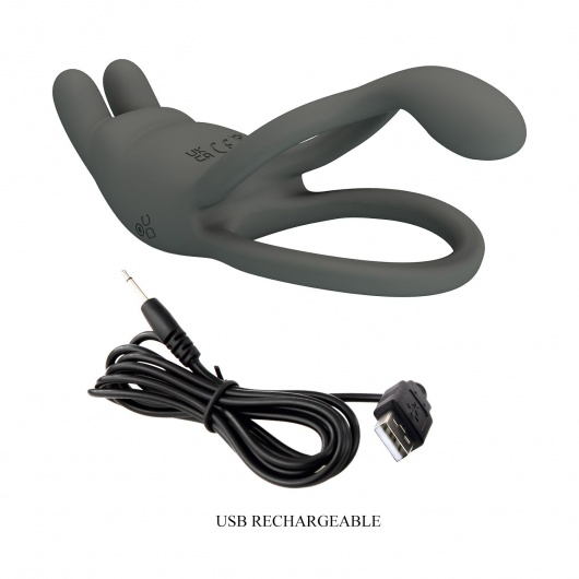 Серое эрекционное виброкольцо Dwayne - Baile - в Саранске купить с доставкой