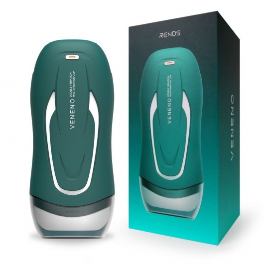 Зеленый вибромастурбатор с голосовым сопровождением Veneno - Rends - в Саранске купить с доставкой