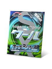 Презерватив Sagami Xtreme Mint с ароматом мяты - 1 шт. - Sagami - купить с доставкой в Саранске
