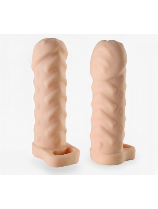 Телесная насадка-удлинитель Kleon - 15 см. - Sitabella - в Саранске купить с доставкой