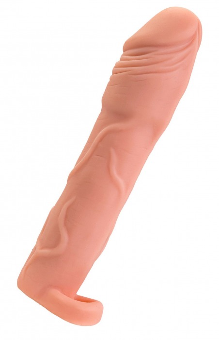 Телесная удлиняющая насадка с подхватом - 19 см. - ToyFa - в Саранске купить с доставкой