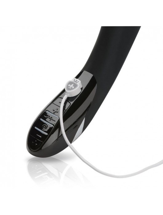 Вибратор с электростимуляцией Sizzling Simon Black Edition - 27 см. - MyStim - купить с доставкой в Саранске