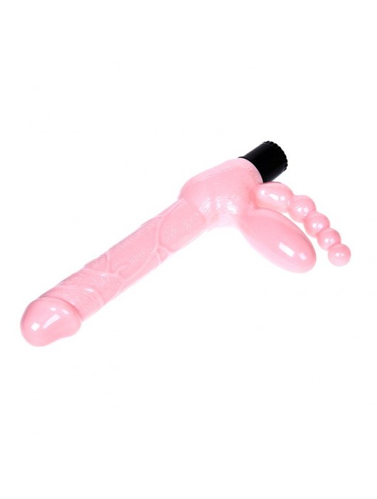 Безремневой вибрострапон с анальным отростком - Baile - купить с доставкой в Саранске